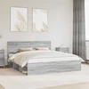 Lovos rėmas Pilkas Sonoma 180 x 200 cm Kietos pušies mediena