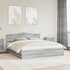 Lovos rėmas Pilkas Sonoma 200 x 200 cm Inžinerinė mediena