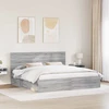 Lovos rėmas Pilkas Sonoma 200 x 200 cm Kietos pušies mediena