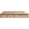 Lovos rėmas Ruda 180 x 200 cm Kietos pušies mediena