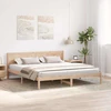 Lovos rėmas Ruda 200 x 200 cm Pušies medienos masyvas