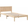 Lova Lovos rėmas Ruda 90 x 190 cm Pušies medienos masyvas