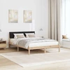 Lovos rėmas Ruda ir juoda 140 x 190 cm Pušies masyvas
