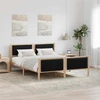 Lovos rėmas Ruda ir juoda 150 x 200 cm Pušies masyvas