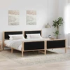 Lovos rėmas Ruda ir juoda 200 x 200 cm Pušies masyvas