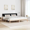 Lovos rėmas Ruda ir juoda 200 x 200 cm Pušies masyvas