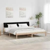 Lovos rėmas Ruda ir juoda 200 x 200 cm Pušies masyvas
