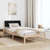 Lova Lovos rėmas Ruda ir juoda 90 x 190 cm Pušies masyvas