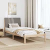 Lova Lovos rėmas Ruda ir taupe 100 x 200 cm Pušies masyvas