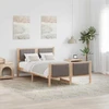 Lova Lovos rėmas Ruda ir taupe 120 x 190 cm Pušies masyvas