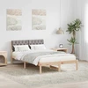 Lova Lovos rėmas Ruda ir taupe 120 x 190 cm Pušies masyvas