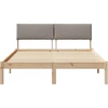 Lovos rėmas Ruda ir taupe 140 x 190 cm Pušies masyvas