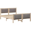 Lovos rėmas Ruda ir taupe 140 x 190 cm Pušies masyvas