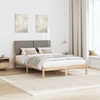 Lovos rėmas Ruda ir taupe 160 x 200 cm Pušies masyvas