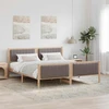 Lovos rėmas Ruda ir taupe 180 x 200 cm Pušies masyvas