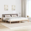 Lovos rėmas Ruda ir taupe 200 x 200 cm Pušies masyvas