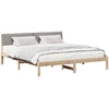 Lovos rėmas Ruda ir taupe 200 x 200 cm Pušies masyvas