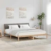 Lovos rėmas Ruda ir taupe 200 x 200 cm Pušies masyvas
