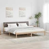 Lovos rėmas Ruda ir taupe 200 x 200 cm Pušies masyvas