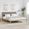 Lovos rėmas Ruda ir taupe 200 x 200 cm Pušies masyvas