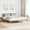 Lovos rėmas Ruda ir taupe 200 x 200 cm Pušies masyvas