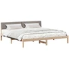 Lovos rėmas Ruda ir taupe 200 x 200 cm Pušies masyvas