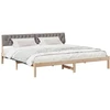 Lovos rėmas Ruda ir taupe 200 x 200 cm Pušies masyvas