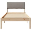 Lova Lovos rėmas Ruda ir taupe 75 x 190 cm Pušies masyvas