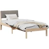 Lova Lovos rėmas Ruda ir taupe 75 x 190 cm Pušies masyvas