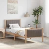 Lova Lovos rėmas Ruda ir taupe 75 x 190 cm Pušies masyvas