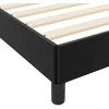 Lovos rėmas su čiužiniu Juoda 200 x 200 cm audinys