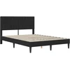 Čiužinys Lovos rėmas su čiužiniu Juoda 120 x 190 cm Aksomas
