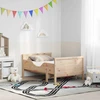 Lova Lovos rėmas su išplečiamu čiužiniu Ruda 80 x 200 cm