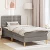 Lova Lovos rėmas su čiužiniu su galvūgalio Taupe 80 x 200 cm Audinys