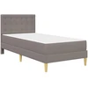 Lova Lovos rėmas su čiužiniu su galvūgalio Taupe 90 x 200 cm Audinys