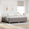 Lovos rėmas su čiužiniu Taupe 200 x 200 cm audinys