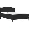 Lova Lovos rėmas su galvūgalio 2 pcs Juoda 120 x 190 cm Aksomas