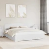 Lovos rėmas su galvūgalio Balta 180 x 200 cm Apdirbta mediena