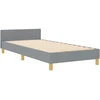 Lova Lovos rėmas su galvūgalio Šviesiai pilka 90 x 200 cm audinys
