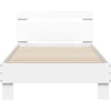 Lova Lovos Rėmas su Galvūgaliu Balta 80 x 200 cm Apdirbta mediena
