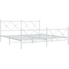Lova Lovos rėmas su galvūgaliu/kojūgaliu, baltas, 183x213cm, metalas
