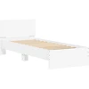 Lova Lovos rėmas su LED Balta 80 x 200 cm Apdirbta mediena