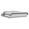 Lovos rėmas su LED, baltas, 120x190cm, apdirbta mediena