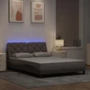 Lovos rėmas su LED be čiužinio, taupe spalvos, 140x200 cm