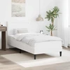Lova Lovos rėmas su LED juostelėmis Balta 90 x 190 cm Dirbtinė oda