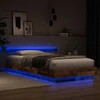 Lova Lovos rėmas su LED Sendintos medienos 80 x 200 cm