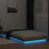 Lova Lovos rėmas su LED Sonoma ąžuolas 80 x 200 cm Apdirbta mediena