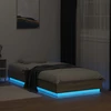 Lova Lovos rėmas su LED Sonoma ąžuolas 80 x 200 cm Apdirbta mediena