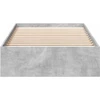 Lova Lovos rėmas su saugojimu su stalčių Betono pilka 80 x 200 cm