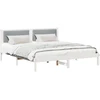 Lovos rėmas Šviesiai pilka 180 x 200 cm Kietos pušies mediena